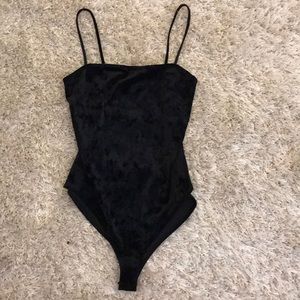 Black Velvet Bodysuit!